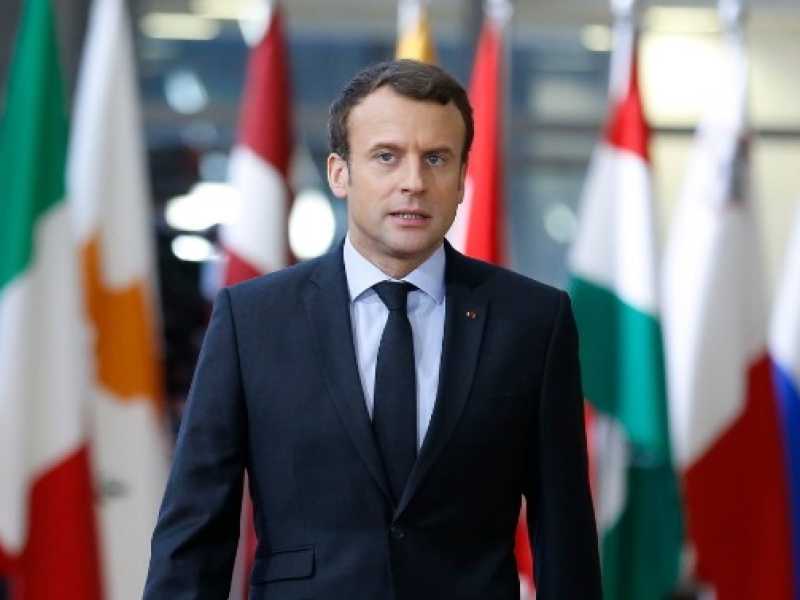 Emmanuel Macron (foto LaPresse)