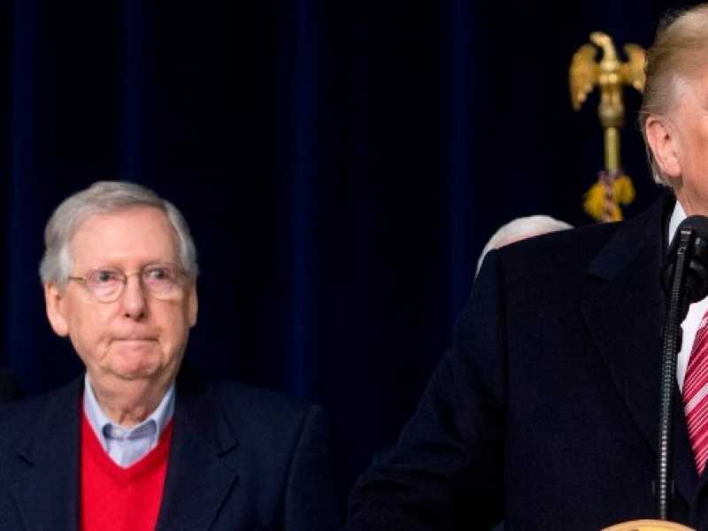 Lo schema dello storico Tanenhaus per leggere gli equilibri dell&rsquo;amministrazione: &ldquo;Trump &egrave; la sagoma che distrae, Ryan detta la policy, McConnell &egrave; l&rsquo;infaticabile negoziatore&rdquo; (foto LaPresse)