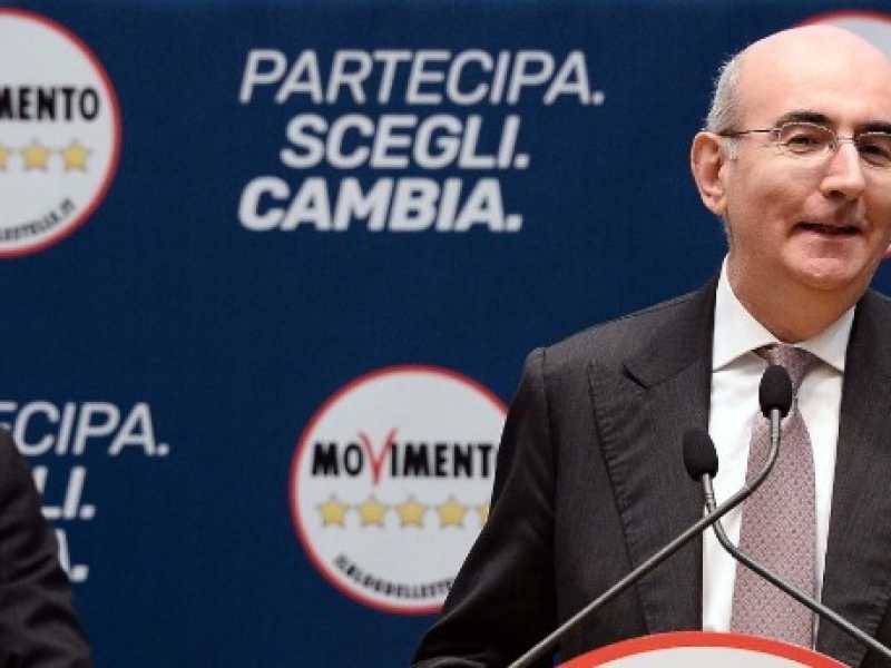 Mauro Vaglio con Luigi Di Maio (foto LaPresse)
