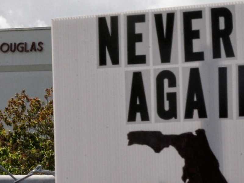 La Marjory Stoneman Douglas High School di Parkland, Florida (foto LaPresse)