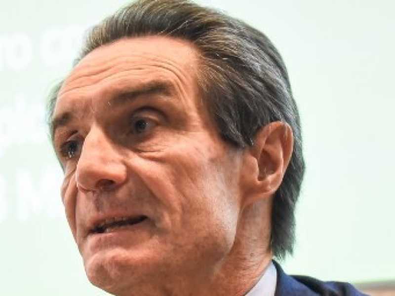 Il candidato della Lega alla presidenza della Regione Lombardia Attilio Fontana (foto LaPresse)