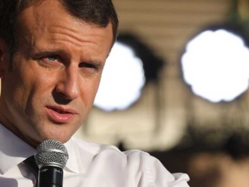 Emmanuel Macron (foto LaPresse)