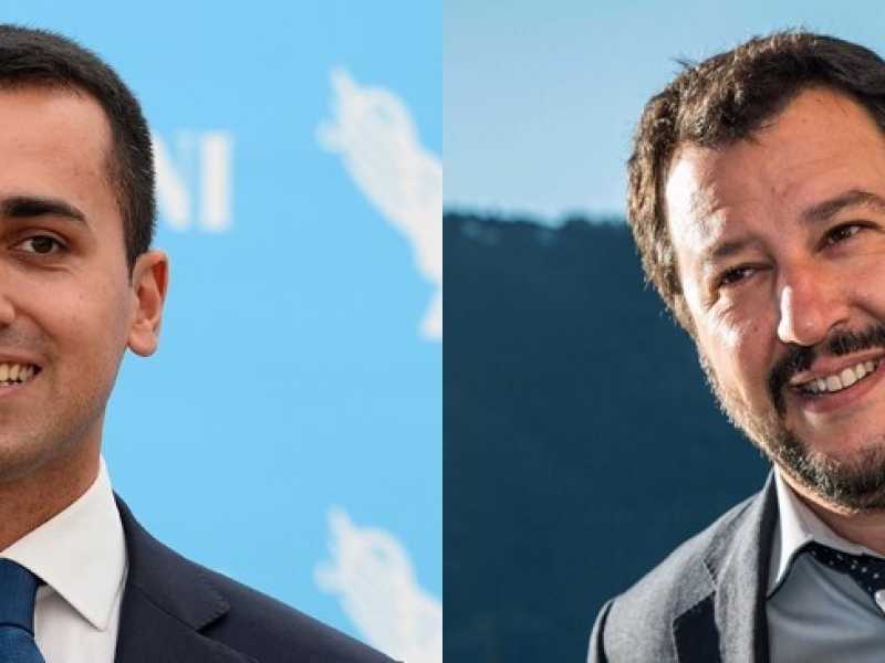 Luigi Di Maio e Matteo Salvini (foto LaPresse)