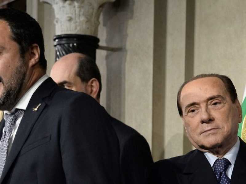 Silvio Berlusconi e Matteo Salvini (foto LaPresse)