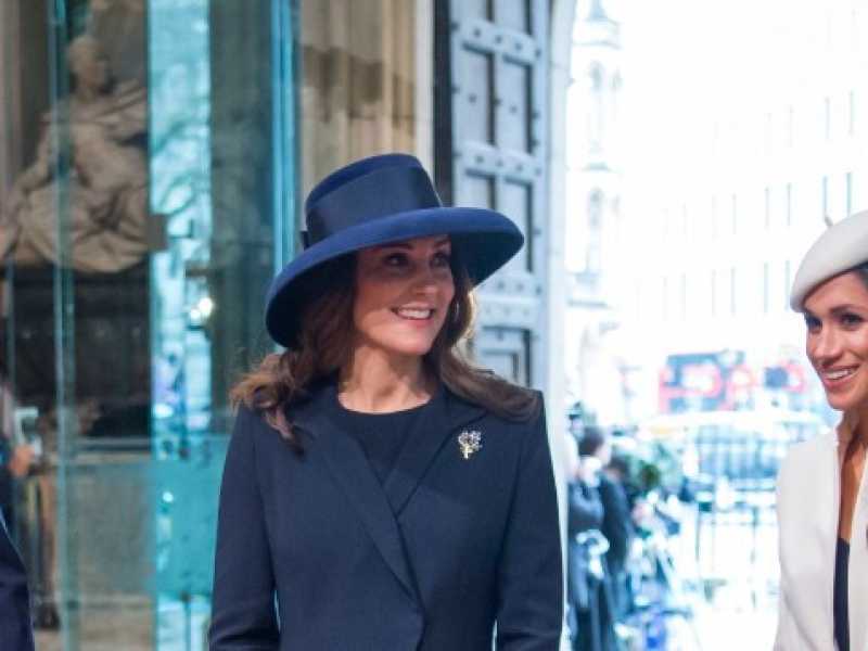 Harry, Meghan Markle, William e Kate Middleton (foto LaPresse)