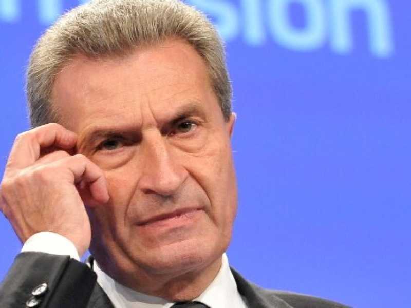 Gunther Oettinger (foto LaPresse)