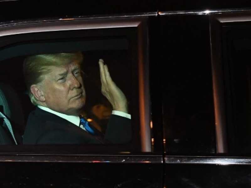 Donald Trump a Singapore (foto LaPresse)