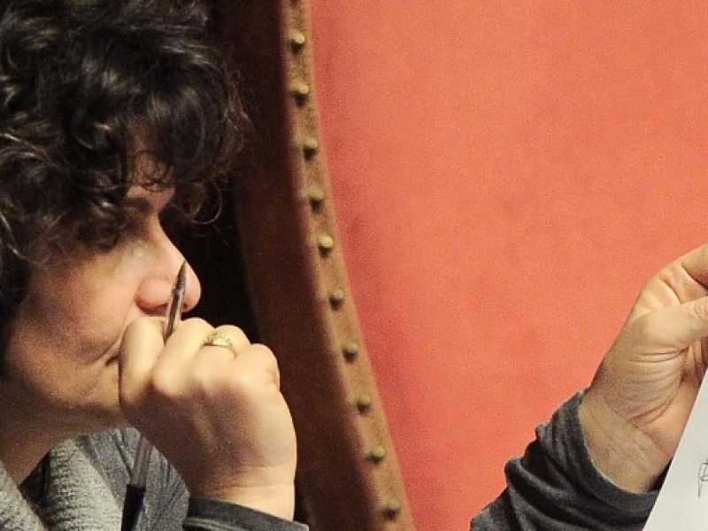Paola Nugnes in Senato (foto LaPresse)