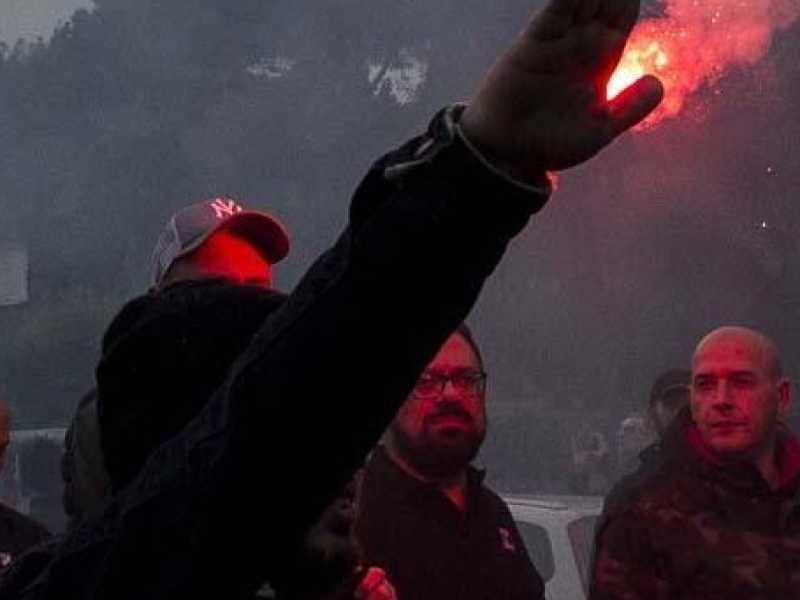 Una manifestazione di Forza Nuova (foto LaPresse)