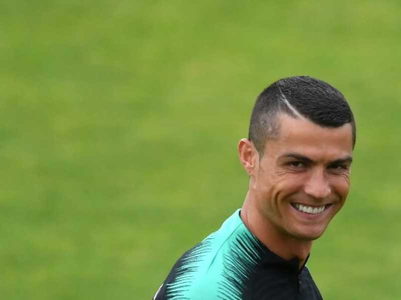 Allenamento della nazionale portoghese, Cristiano Ronaldo (foto LaPresse)