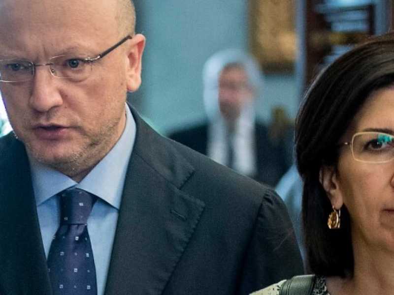 Vincenzo Boccia e Marcella Panucci. Foto LaPresse