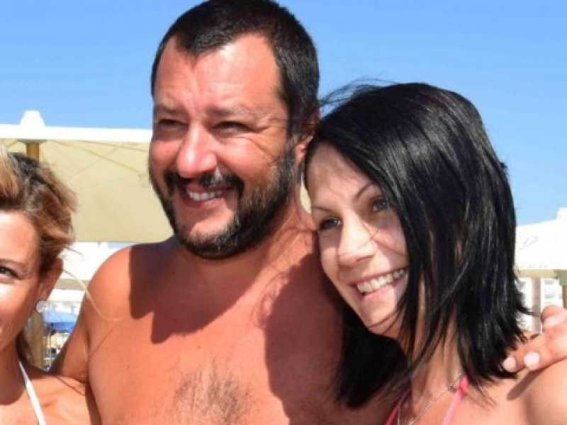 Matteo Salvini a Cervia nel 2017 (foto LaPresse)