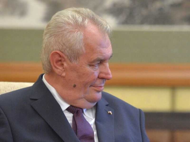 Il presidente della Repubblica ceca, Milos Zeman 