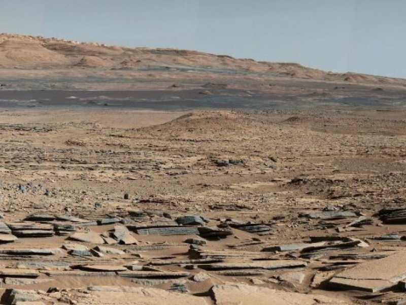 Una delle foto scattate su Marte dal Rover della Nasa Curiosuty