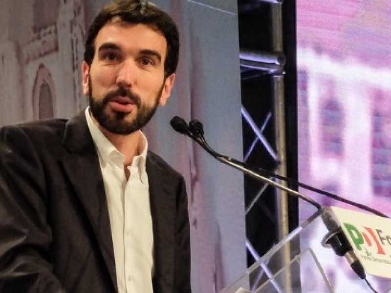 Maurizio Martina al Forum per l&rsquo;Italia organizzato dal Pd a Milano (foto LaPresse)