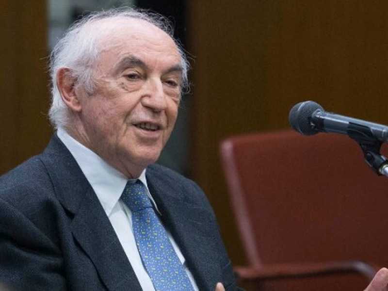 Manlio Cerroni durante l'ultima udienza del processo, il 5 novembre 2018. Foto Imagoeconomica