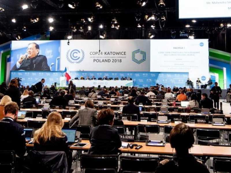 Una riunione del Cop24 a Katowice (foto via Facebook)