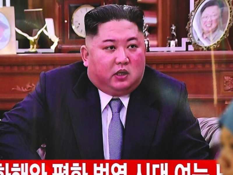 Il messaggio di Kim Jong-un nel discorso di Capodanno (foto LaPresse)