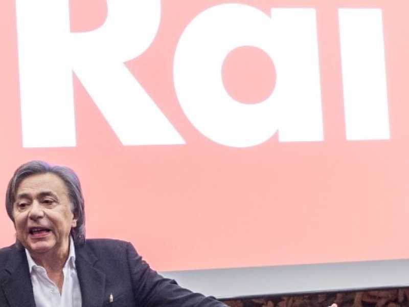 La conferenza stampa del direttore di Rai 2 Carlo Freccero (Foto Imagoeconomica)