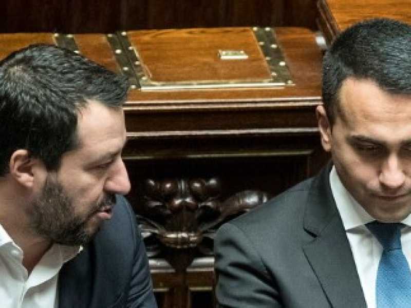 Matteo Salvini e Luigi Di Maio (foto LaPresse)