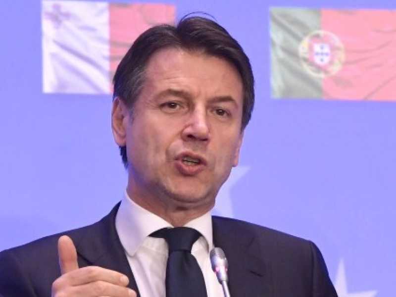 Il presidente del Consiglio Giuseppe Conte (foto LaPresse)