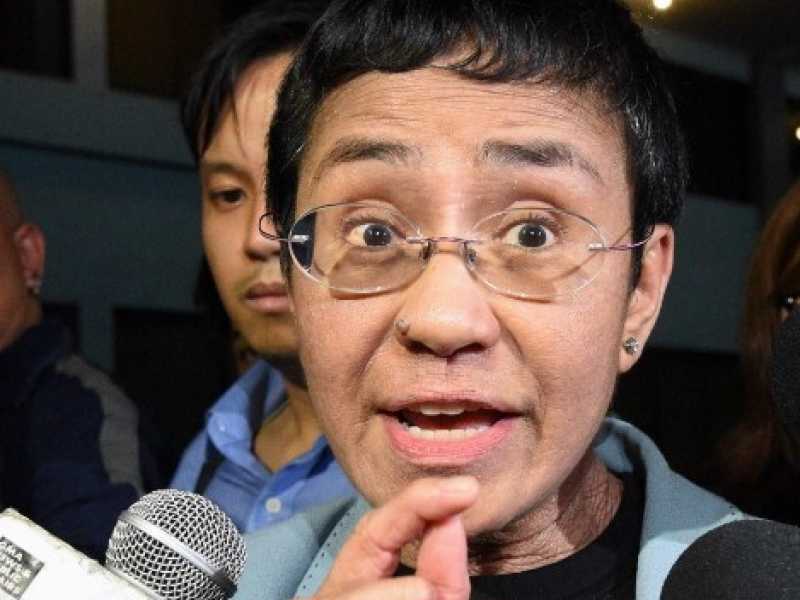 La giornalista filippina Maria Ressa, arrestata oggi (Foto LaPresse)