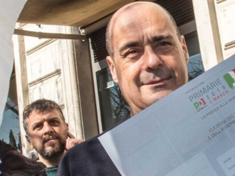Il neosegretario del pd, Nicola Zingaretti (foto LaPresse)