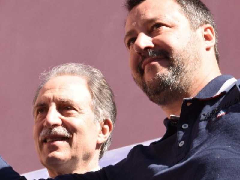 Vito Bardi e Matteo Salvini. Foto LaPresse