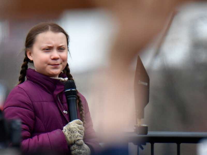 Greta Thunberg (foto LaPresse)
