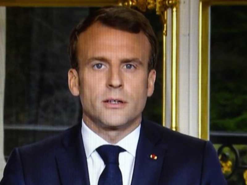 Il discorso di Emmanuel Macron dopo  l'incendio di Notre Dame (LaPresse)