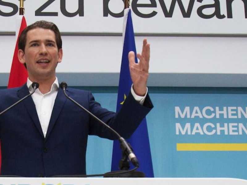 Il cancelliere austriaco Sebastian Kurz (foto LaPresse)