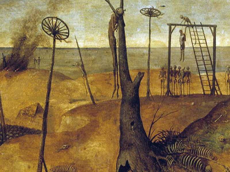 Dettaglio del Trionfo della morte, un dipinto di Pieter Bruegel