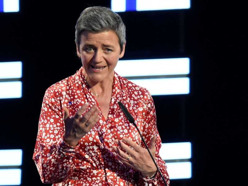 Margrethe Vestager, il commissario europeo alla concorrenza e uno dei candidati alla presidenza della Commissione