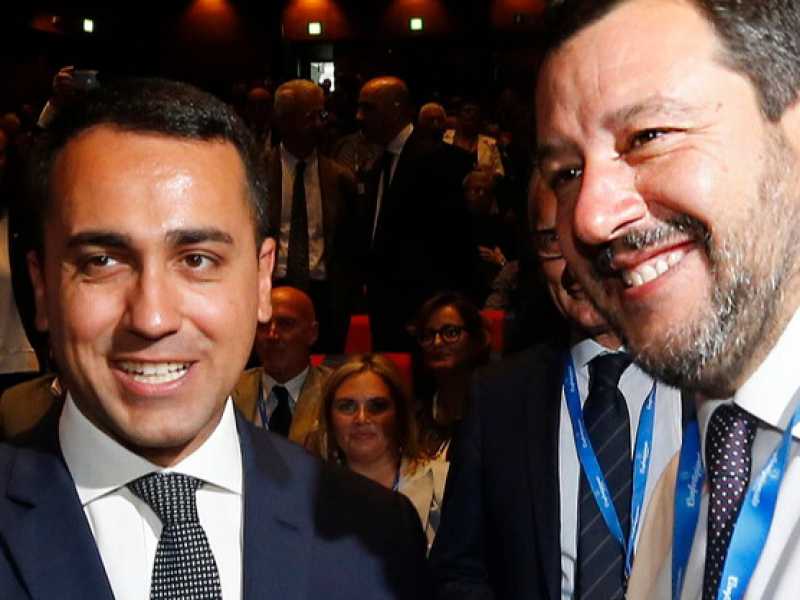 Luigi Di Maio e Matteo Salvini (foto LaPresse)