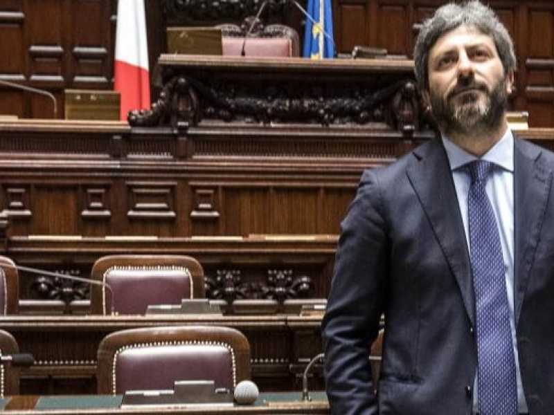 Il presidente della Camera, Roberto Fico (foto LaPresse)