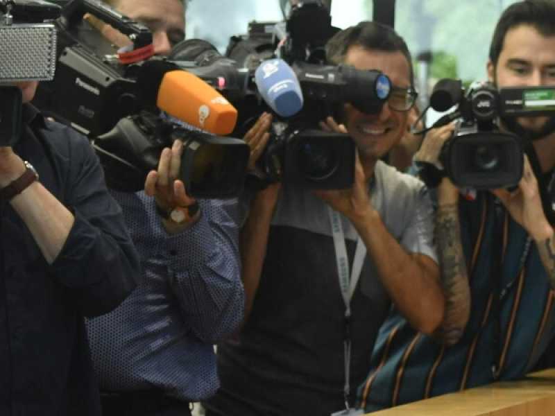 Angela Merkel durante la tradizionale conferenza stampa estiva (Foto LaPresse)