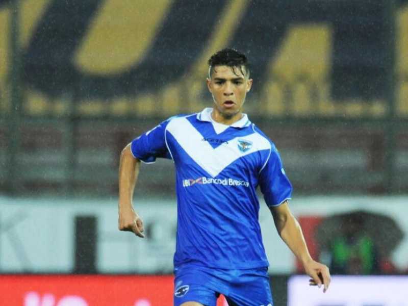 Ismail H'Maidat con la maglia del Brescia (foto LaPresse)