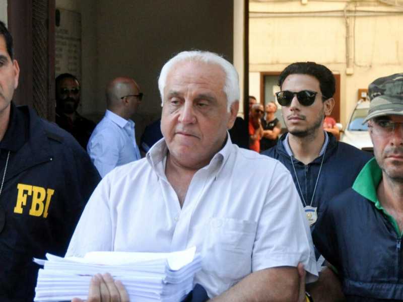 L'arresto di Tommaso Inzerillo, nel luglio 2017 (foto LaPresse)