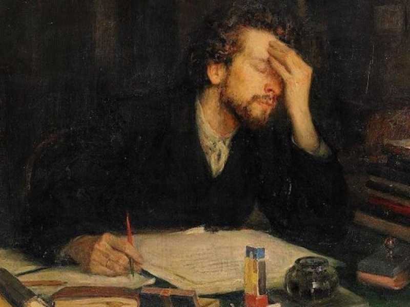 Leonid Pasternak "The Throes of Creation" (Wikimedia commons)