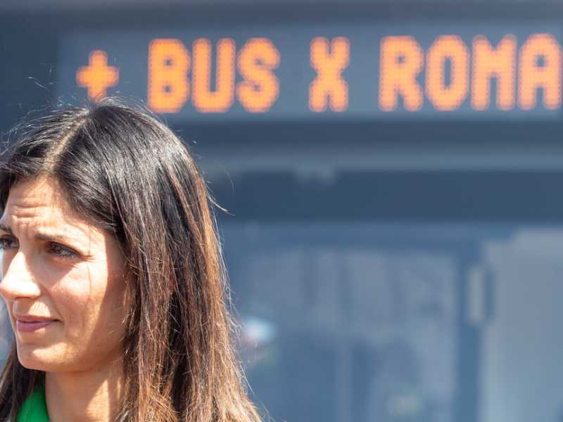 La sindaca di Roma Virginia Raggi (foto LaPresse)