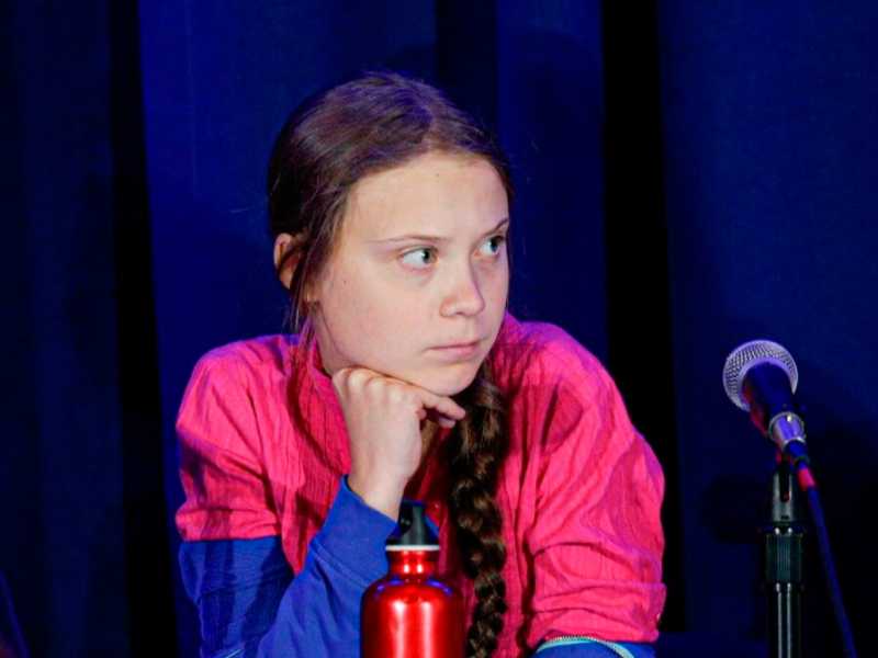 Greta Thunberg  alle Nazioni Unite (foto LaPresse)