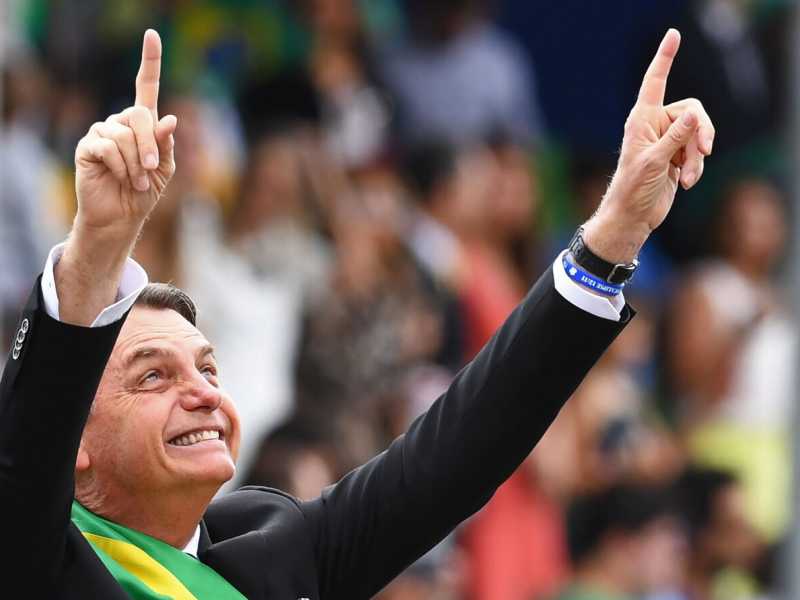 Il presidente brasiliano Jair Bolsonaro (foto LaPresse)