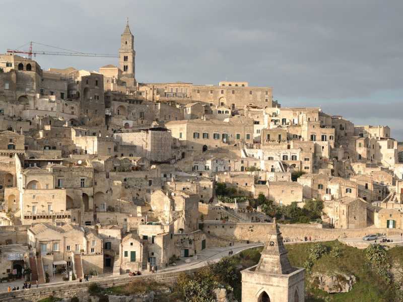Una veduta di Matera