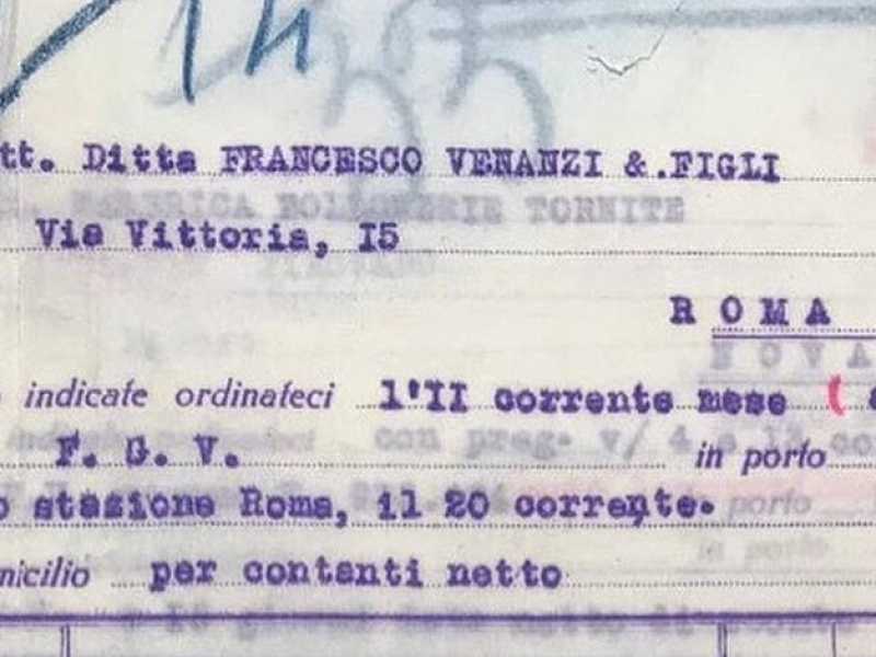 La prima fattura del fondatore della Columbus
