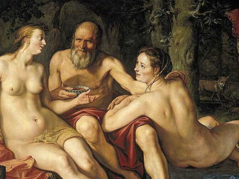 "Lot e le sue figlie" di Hendrik Goltzius