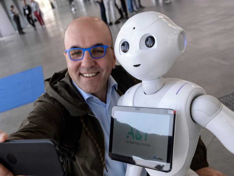 La 12esima edizione di A&T - Automation & Testing' a Torino (foto LaPresse)