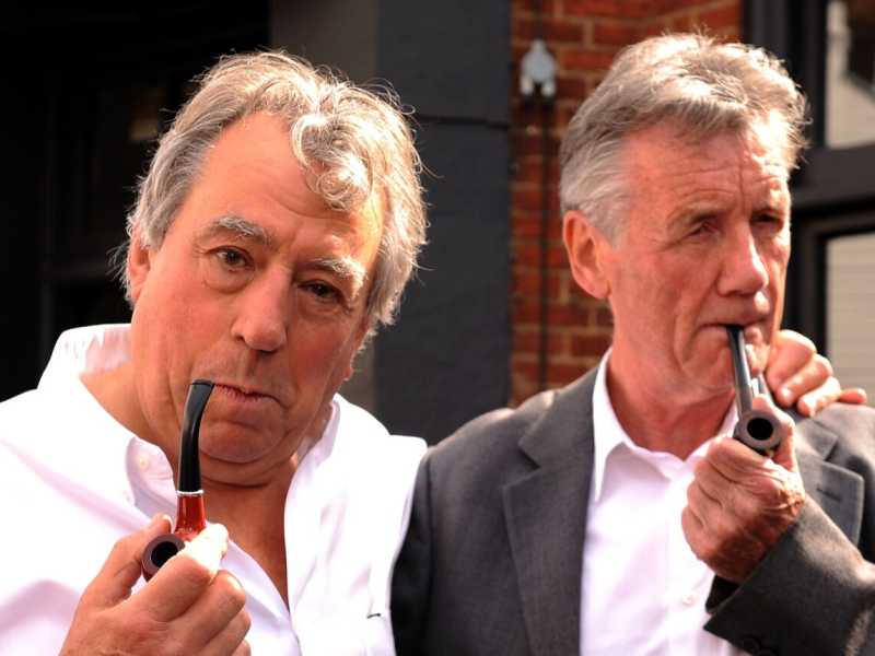 Terry Jones (a sinistra) e Michael Palin (foto LaPresse)
