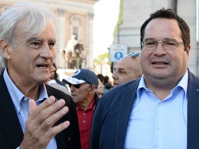 Antonio Maria Rinaldi e Claudio Durigon (foto LaPresse)