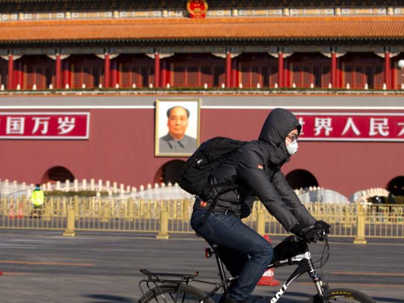 Piazza Tiananmen a Pechino (foto LaPresse)