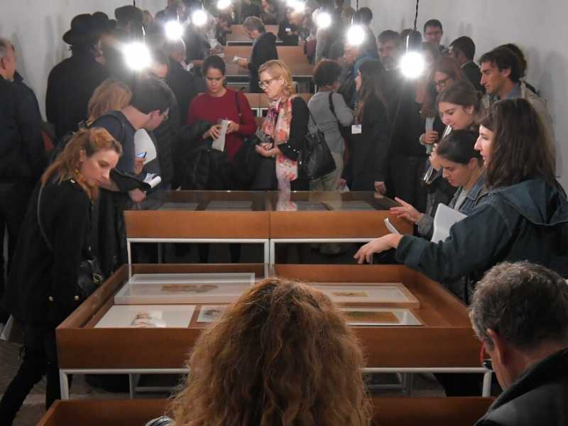 Una mostra a Villa Medici, sede dell'Accademia di Francia in Italia (foto LaPresse)